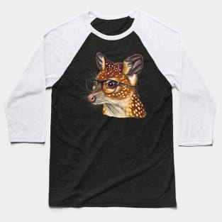 Spotty Genius: The Quoll with Specs Appeal! Baseball T-Shirt